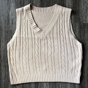 Tan Sweater Vest